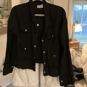 Sea spice Stylish Black Utility Jacket